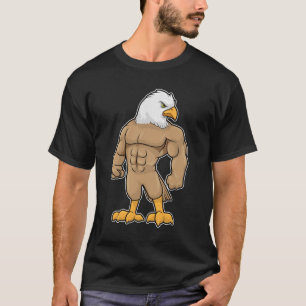 T-shirt Hawk en Bodybuilder avec six pack
