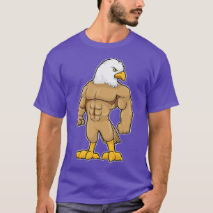 T-shirt Hawk en Bodybuilder avec six pack