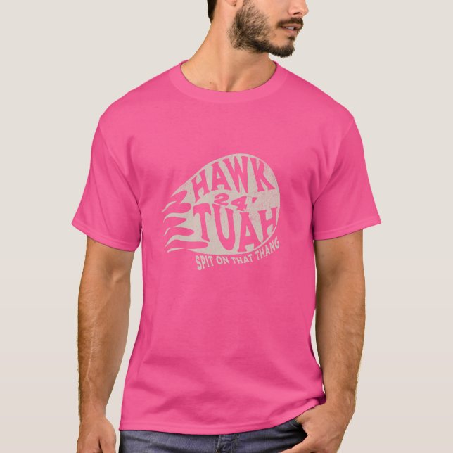 T-shirt Hawk Tuah, Funny 2024 mème de boule de mème (Devant)
