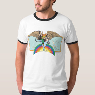 T-shirt Hawkman survole le ciel