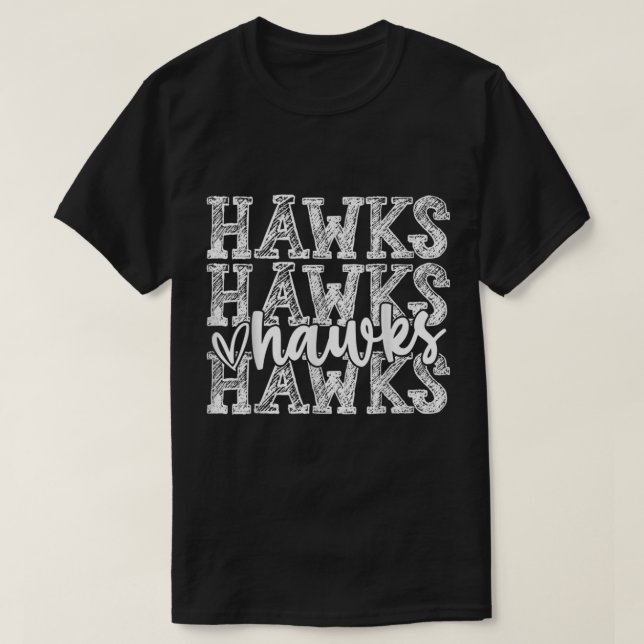 T-shirt Hawks School Spirit Wear Jeu Jour Ventilateur spor (Design devant)