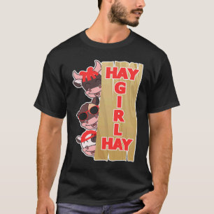 T-shirt Hay Girl Hay Cow Farm