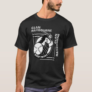 T-shirt Haybourne Clan Gaelic Motto Swordsman
