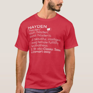 T-shirt Hayden Nom Hayden Définition Hayden Femme Nom H
