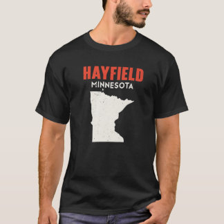 T-shirt Hayfield Minnesota USA State America Travel Minnes