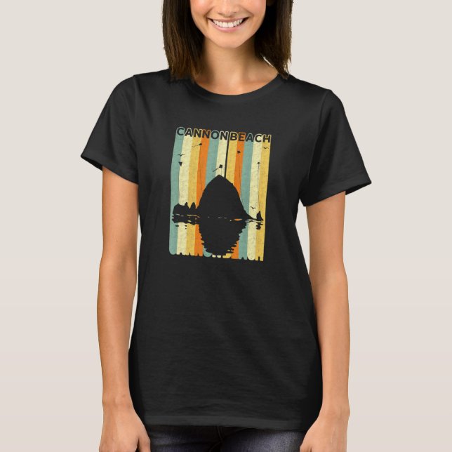 T-shirt Haystack Rock Souvenir Cannon Beach (Devant)
