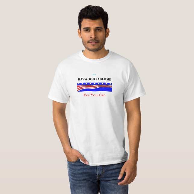 T-shirt Haywood Jablome Oui Vous Pouvez Vacances T Chemise (Devant entier)
