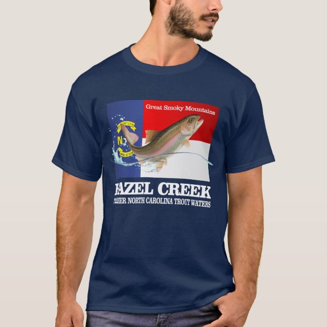 T-shirt Hazel Creek (Eaux de truite Premier) (Devant)