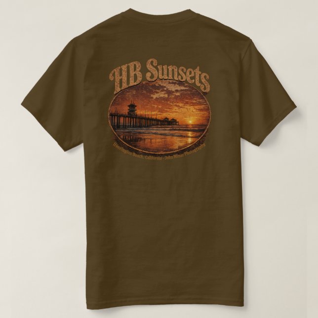 T-Shirt HB Sunsets (Hommes)   (Design dos)