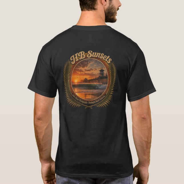 T-Shirt HB Sunsets Surf  (Dos)