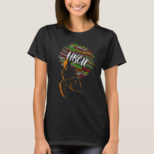 T-shirt Hbcu Afro Femme Historiquement Black College Femme