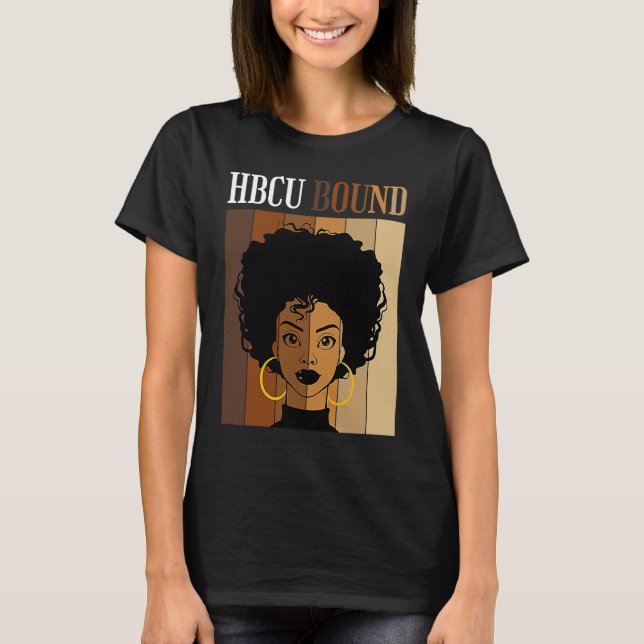 T-shirt HBCU Bound Historical Black Colleges Universities  (Devant)