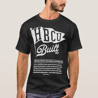 T-shirt HBCU Construite Drapeau Pennant Historiquement Bla