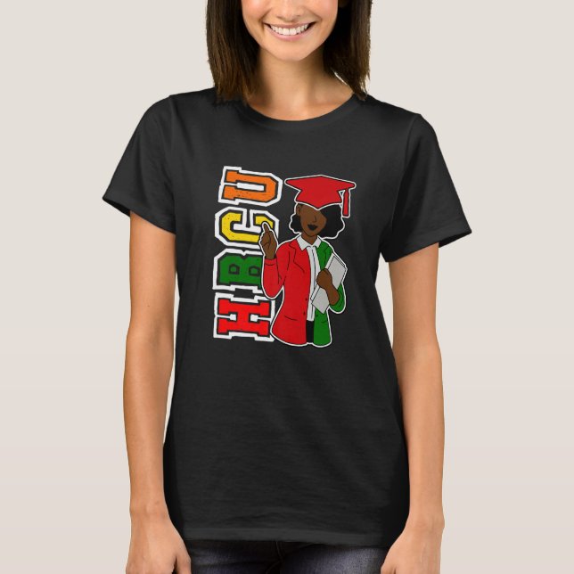 T-shirt HBCU Graduation Apparel Historical Black college G (Devant)