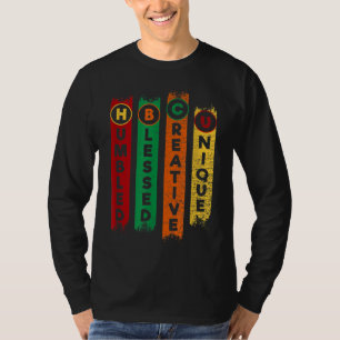 T-shirt HBCU Humbled Blessed Creative Unique Black College