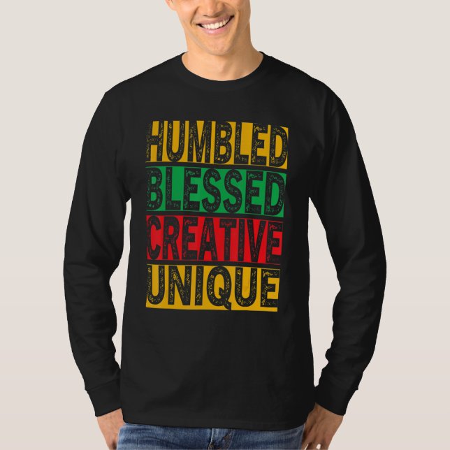 T-shirt Hbcu Humbled Blessed Creative Unique Cool Hbcu App (Devant)