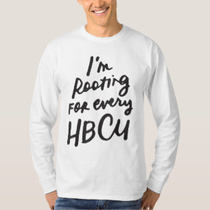 T-shirt HBCU Mois de l'histoire des Noirs Je soutiens pour