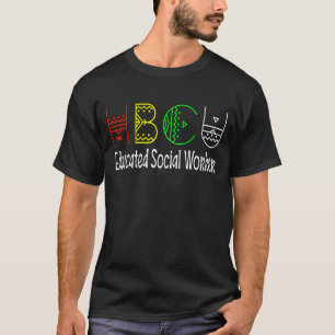 T-shirt Hbcu Travailleur Social Éduqué Black College Melan