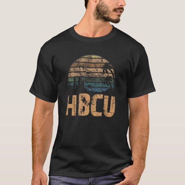 T-shirt HBCU Vintage Sunset Distressed (Devant)