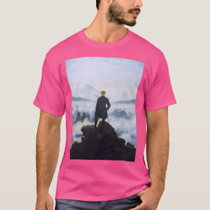 T-shirt Hd Caspar David Friedrich - Wanderer 1817 Actif