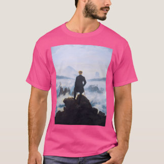 T-shirt Hd Caspar David Friedrich - Wanderer 1817 Actif