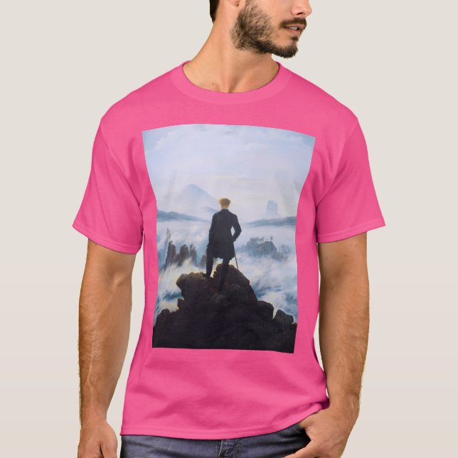 T-shirt Hd Caspar David Friedrich - Wanderer 1817 Actif (Devant)