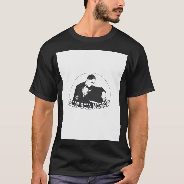 T-shirt Hd. Jelly Roll Morton L'Inventeur Du Jazz. élevé (Devant)