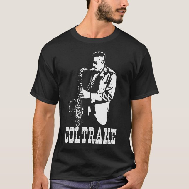 T-shirt Hd John Coltrane - Joue Le Blues High (Devant)