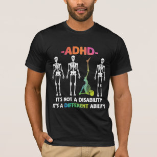 T-shirt HDA Non Handicap Différentes Capacités Skeleton