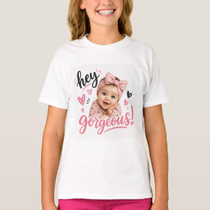 T-shirt Hé Bébé Magnifique Dessin Mignon