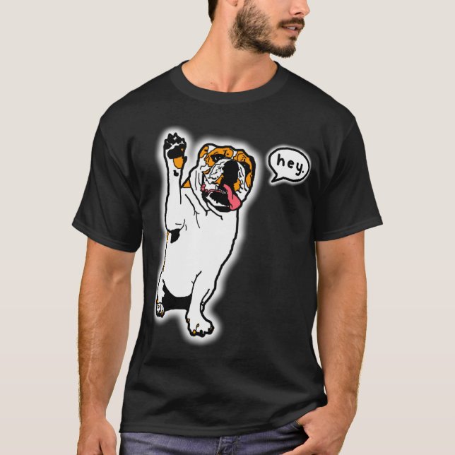T-shirt Hé bouledogue (Devant)