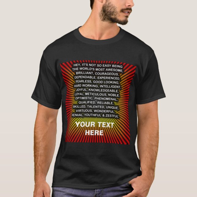 T-shirt Hé, ce n'est pas si facile... ? (Devant)