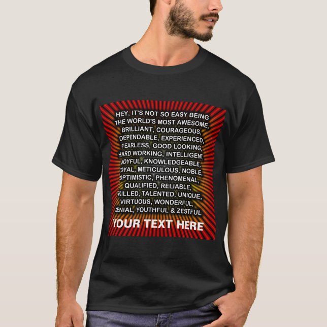 T-shirt Hé, ce n'est pas si facile... ? (Devant)