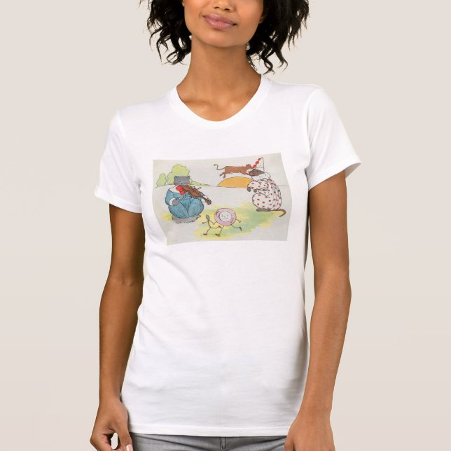 T-shirt Hé, dupez, dupez !  Le chat et le violon (Devant)