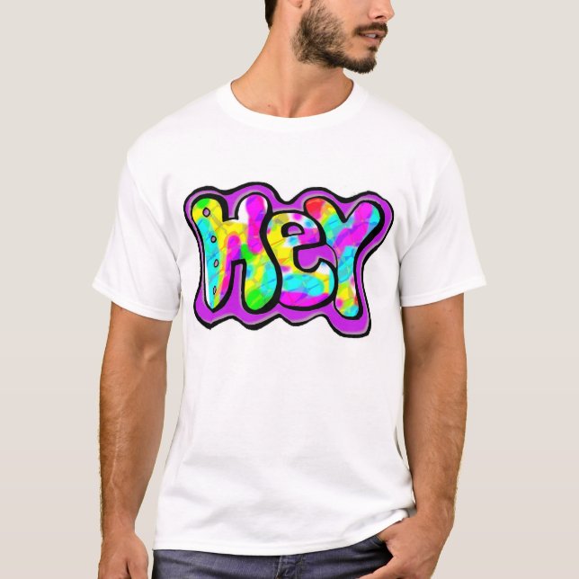 T-shirt hé et bye (Devant)