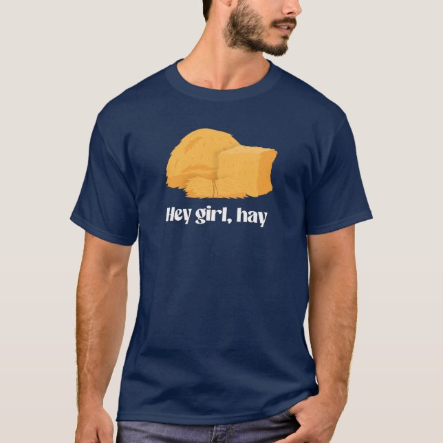 T-shirt Hé fille, foin (Devant)