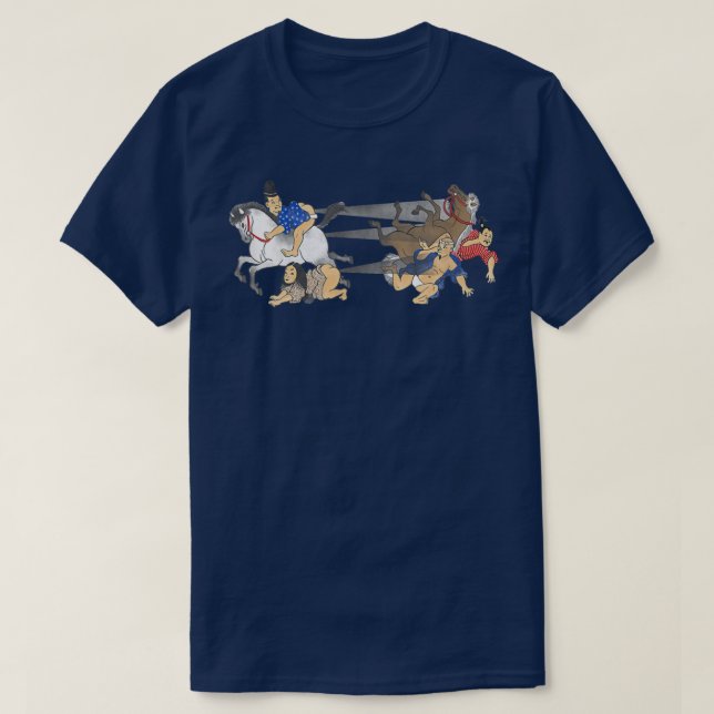 T-shirt He-Gassen Hommage Japonais Edo Fart Bataille Japon (Design devant)