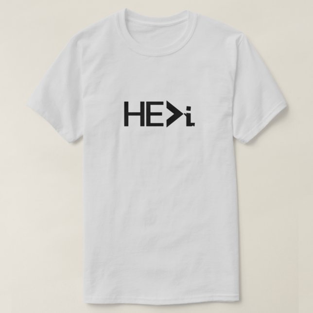 T-shirt HE>I KNEELING PRAYING - HE Greater Than i BLACK (Design devant)