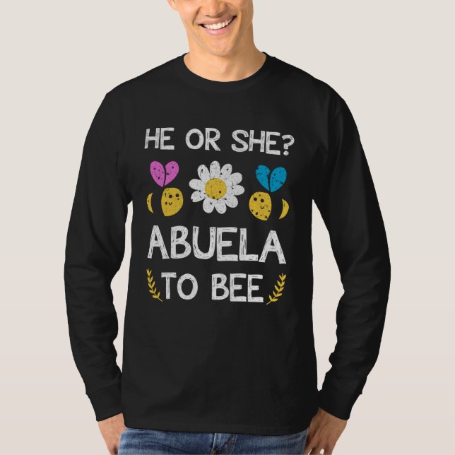 T-shirt He or she abuela to bee Future grandma to be (Devant)