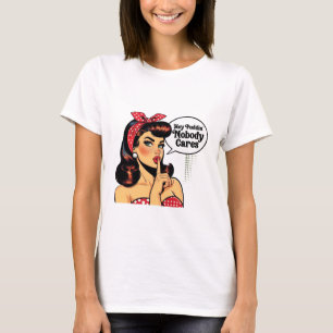 T-shirt Hé Puddin’ Personne S'en Soucie – Fille Sarcastiqu