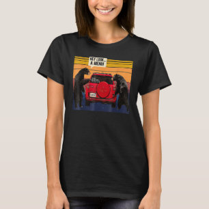 T-shirt Hé Regarde Un Menu Camping Camper, Rétro Vintage D