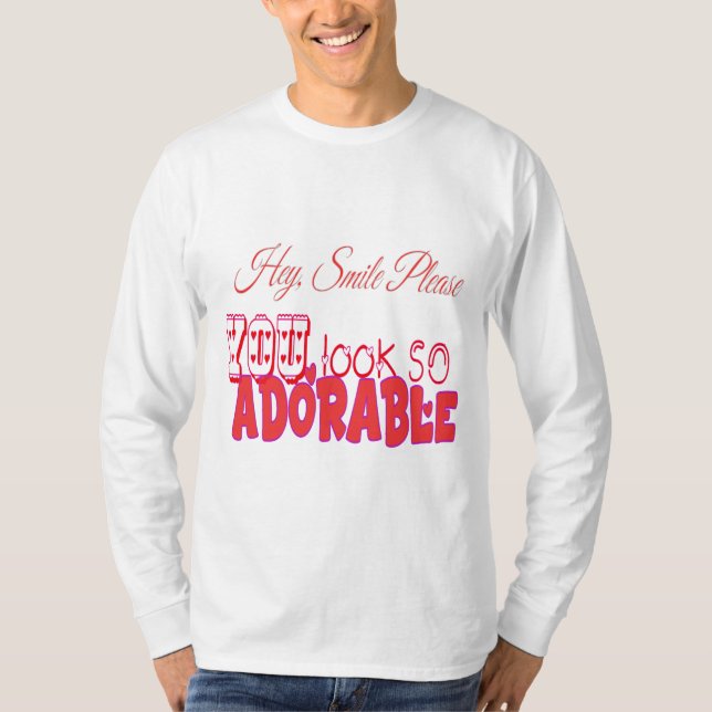 T-shirt Hé, souriez s'il vous plaît (Devant)