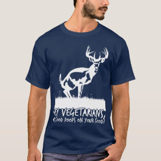 T-shirt Hé Végétalien Ma Nourriture Chie Sur Tes Amis Nour