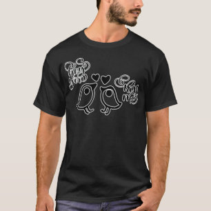 T-shirt hé vous m'embrassez cavalier mignon