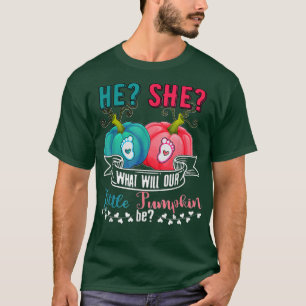 T-shirt He What Will Our Little Citrouille Be Gender Reve