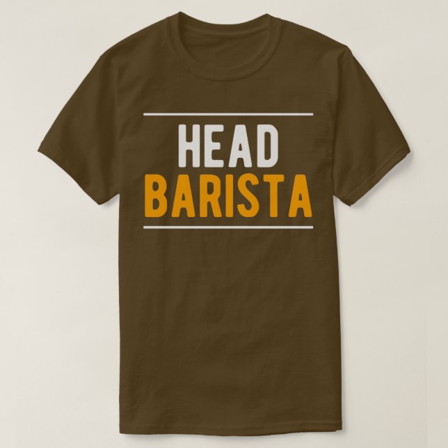 T-shirt Head Barista Coffee (Design devant)
