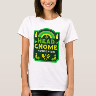 T-shirt Head Garden Gnome Vegetable Garden