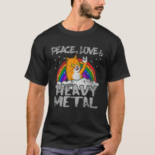 T-shirt Headbanging Cat Instrumentalist Rock Music Musicia