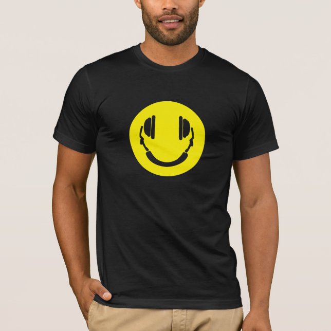 T-shirt Headphones Smile (Devant)