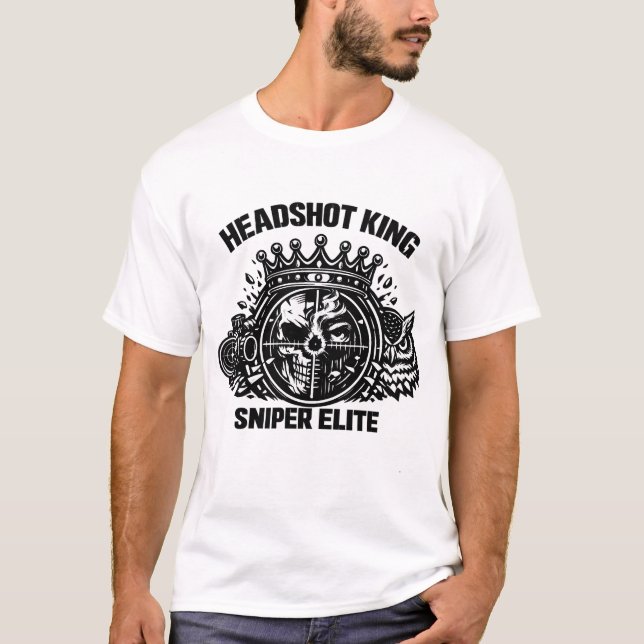 T-shirt Headshot King Sniper Elite Tee (Devant)